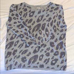 Old Navy leopard print sweater sized large,